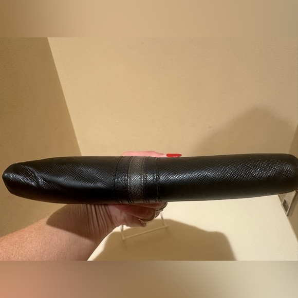 PRADA Black Saffiano Leather
Striped Zip Around Wallet - Picture 10 of 13